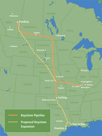 Canadian stocks: Keystone XL Pipeline